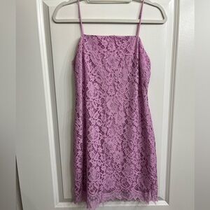 Mi Ami Lilac Purple Lace Dress